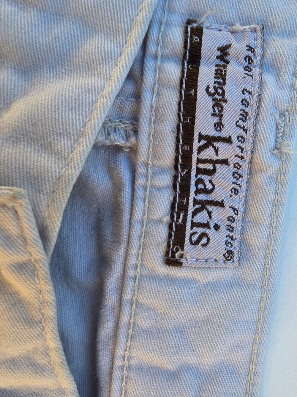 Wrangler Khakis Mens Pants 33x30 Khaki Cotton Flat Front